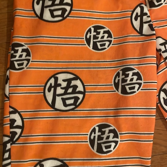 Dragon Ball Z Men's Sleepwear 100% Polyester Pajama Pants, Orange Size medium - Picture 2 of 4